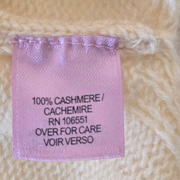 Calypso St. Barth Womens Yellow Cashmere V Neck Pullover Sweater Size Medium - Picture 7 of 11